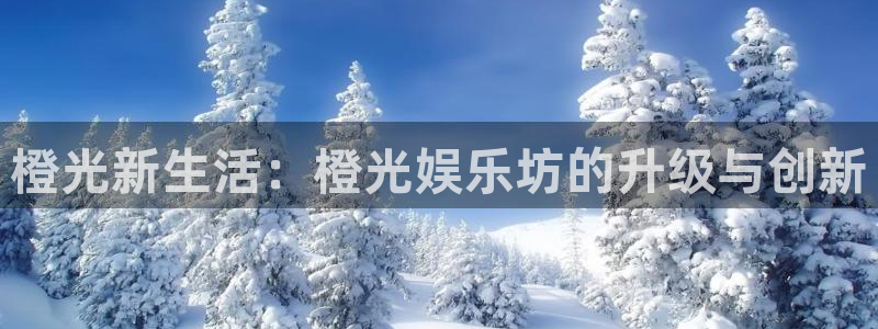 美狮贵宾会0924455：橙光新生活：橙光娱乐坊的升级与创新